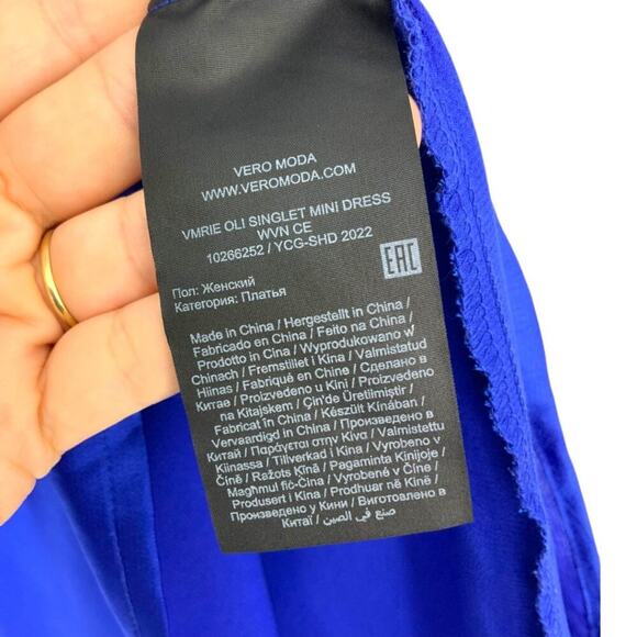 Vero Moda Rie Oli Singlet Cowl Neck Mini Dress Size Medium NWOT $45 MSRP - Picture 6 of 8